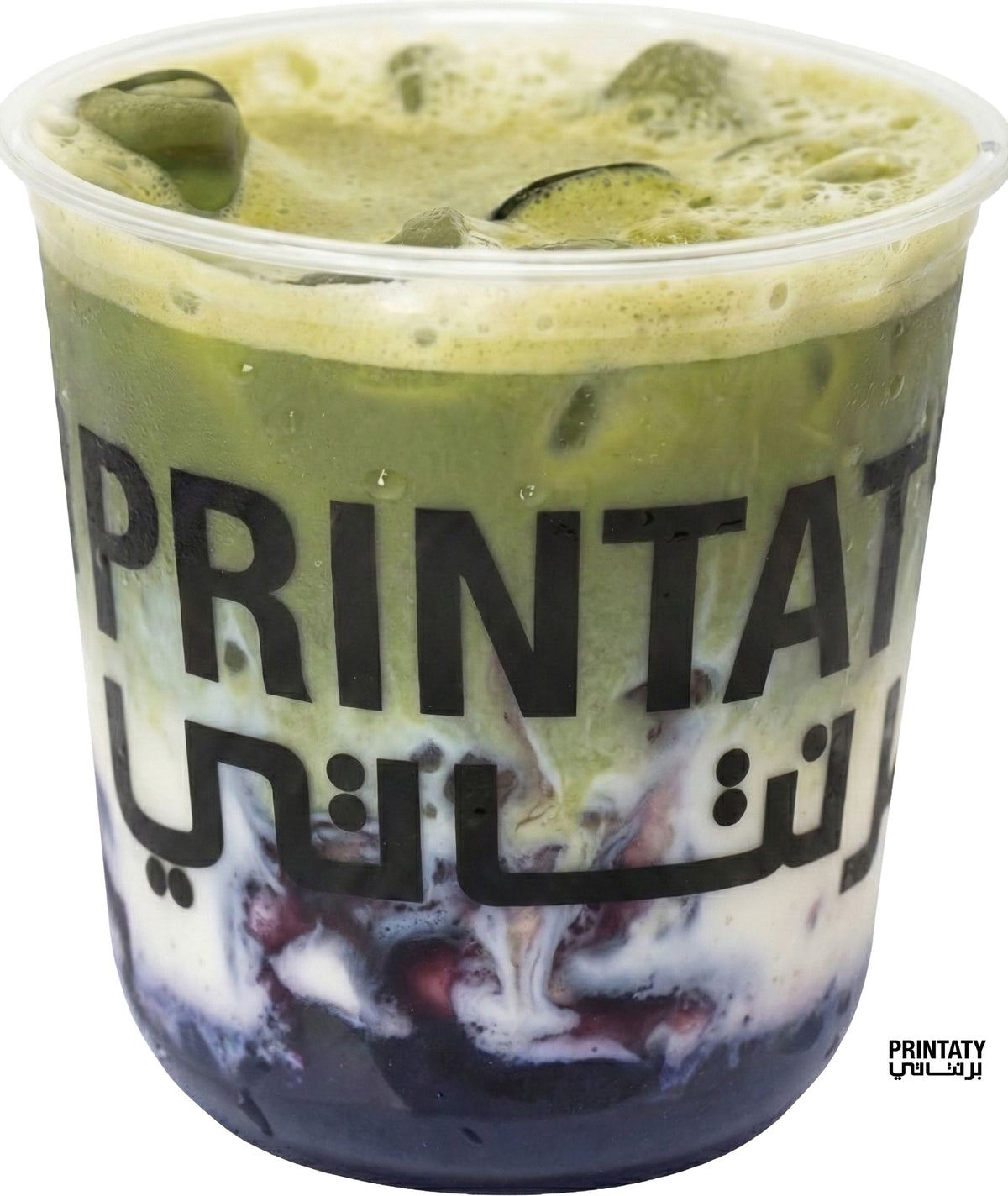 Iced Blueberry Matcha  ماتشا التوت الأزرق المثلج